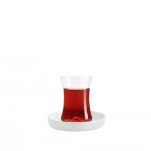 Koleksiyon Tiryaki Çay Seti 6Lı Beyaz