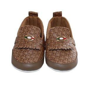 Kahverengi Deri Klasik Erkek Bebek Ayakkabı