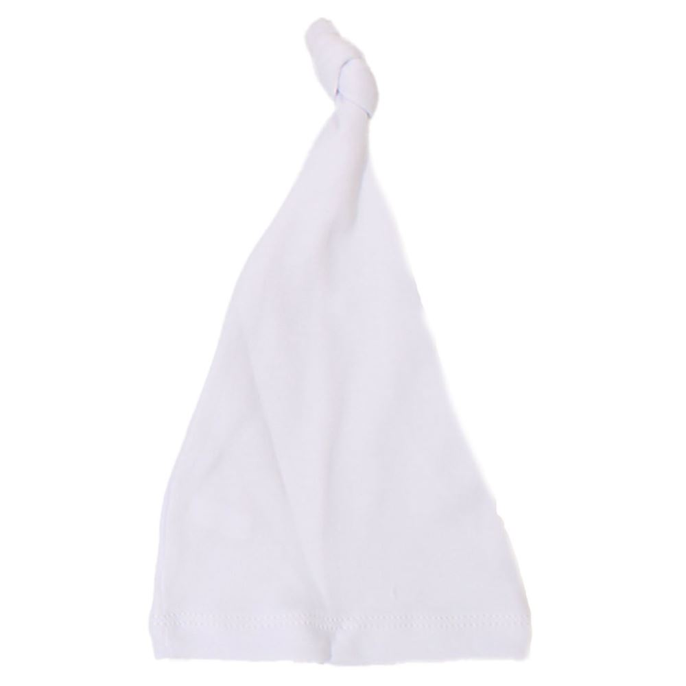 Unisex White Tied Hat 5-Piece Hospital Exit Set.