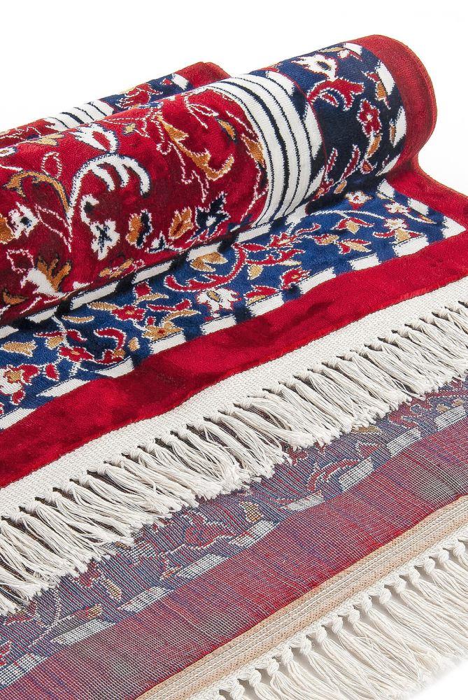 Gebedskleed Turks gebedskleed zijdezacht oppervlak, Mihrab-bloemmotief, cadeau islamitisch Muslim - België