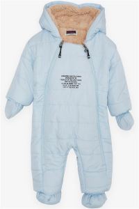 Esso Mandolin Erkek Bebek Astronot Mont Kapüşonlu Baskılı Bebe Mavisi (9 Ay)