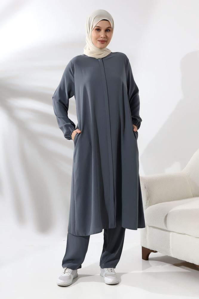 knee length dresses for ladies Embroidered White Abaya for Umrah/Hajj with Black Hijab  Thenabia