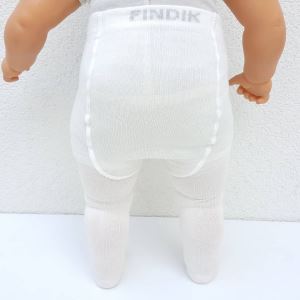 Krem Bebek Külotlu Çorap