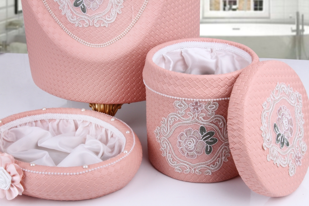Pınar Mobilya 3�lü Çamaşır Sepeti 82 Pembe