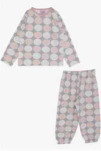 Breeze Baby Girl Pajama Set Colorful Point Patterned Gray 9 Months1 Years