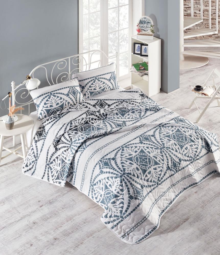 Eponj Home Kapitone Yatak Ortusu Seti Tek Kisilik Marble Gri Alkapida Com