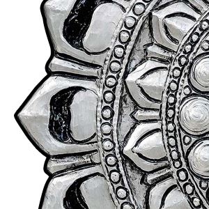 Dekoreko Figürlü Yuvarlak Özel Kesim Halı 115 Gümüş
