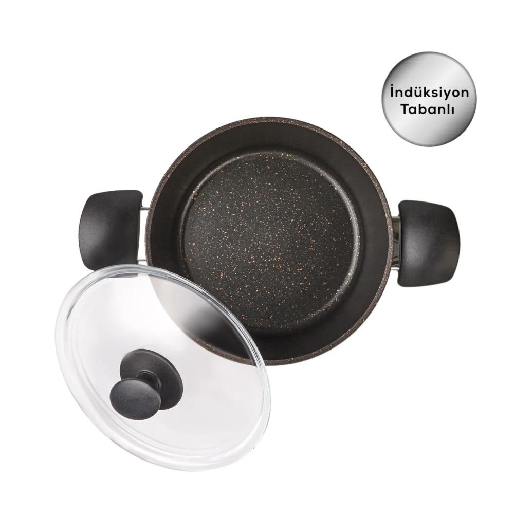 Karaca Biogranit Blackgold 13 Piece Granite Cookware Set - AliExpress