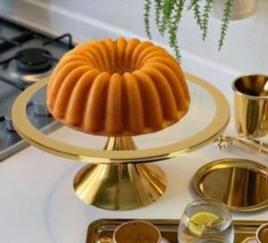 Bolero Home Gold Yuvarlak Kek Pasta Sunumluk Standı 30cm BH9038