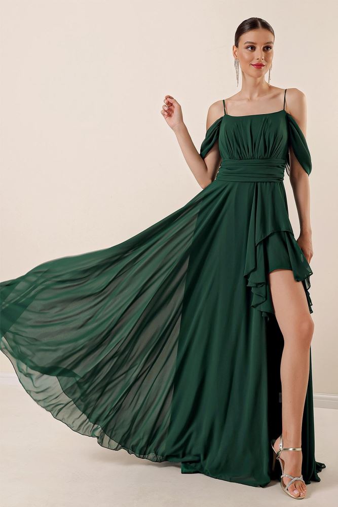 sachin and babi light blue dress A-line Pleated Chiffon Bridesmaid Dresses Short Martinique main image 1