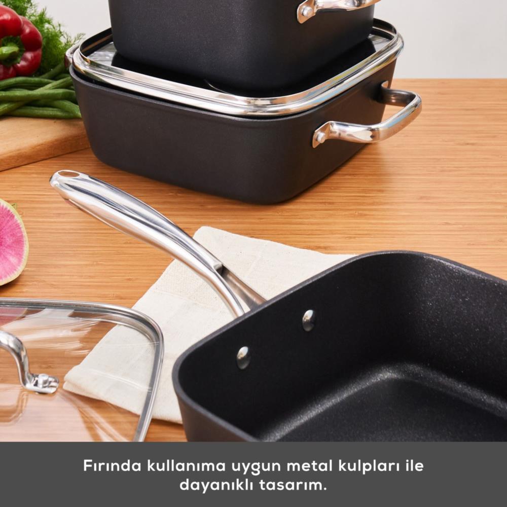 Karaca Biodiamond Quattro İndüksiyon Tabanlı 8 Parça Tencere Seti.