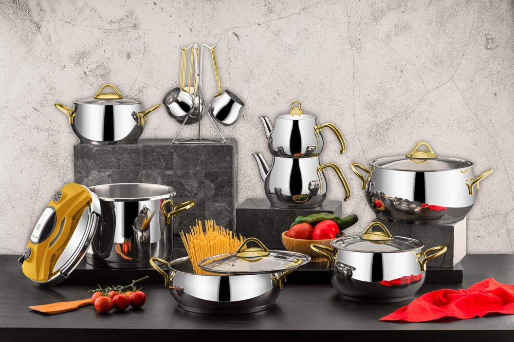 Özlife Anka 18 Parça Sade Gold Çeyiz Seti- 4053.