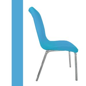 Nur Home Lastikli Mutfak Tipi Açık Mavi Sandalye Kılıfı