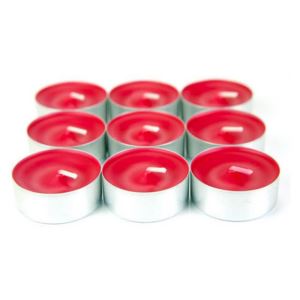 Piev Tea Lights Dekoratif Süs Romantik Mum 100 Lü Paket Kırmızı Piev