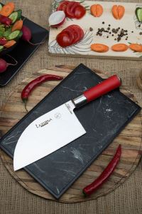 Lazbisa Çelik Red Craft Serisi Mutfak Bıçak Seti Almazan Et Sebze Ekmek Meyve Şef Bıçağı