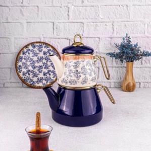 Bambum Lara Patterned Teapot Set Iris B5563