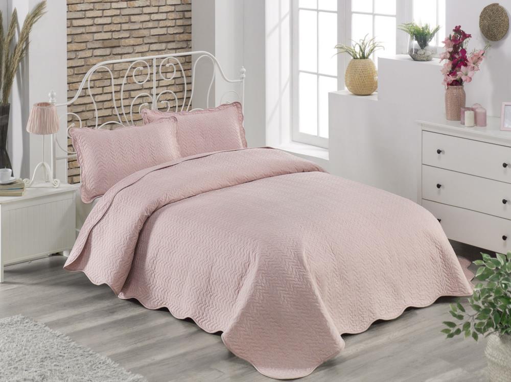 Anatolia Tex Kapitoneli Tek Kisilik Yatak Ortusu 180x250 Cm Pudra Alkapida Com