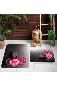 ELİANA HOME Digital Printed 2Piece Bath Mat Set LNA5072