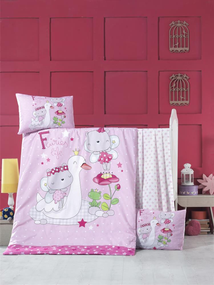 Victoria Ranforce Baby Duvet Cover Set White