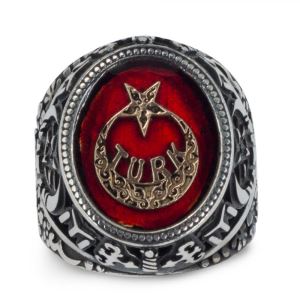 Gümüş Türk Yazılı Vatan Yüzüğü