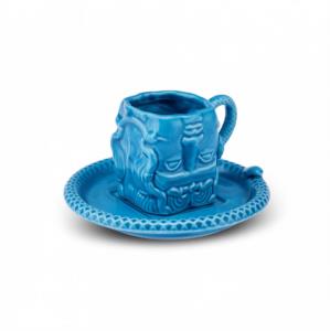 Karaca X İst Collection Medusa Single Turkish Coffee Cup Blue