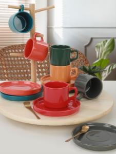 Keramika Stackable Çay Takımı 12 Parça 6 Kişilik Mix 