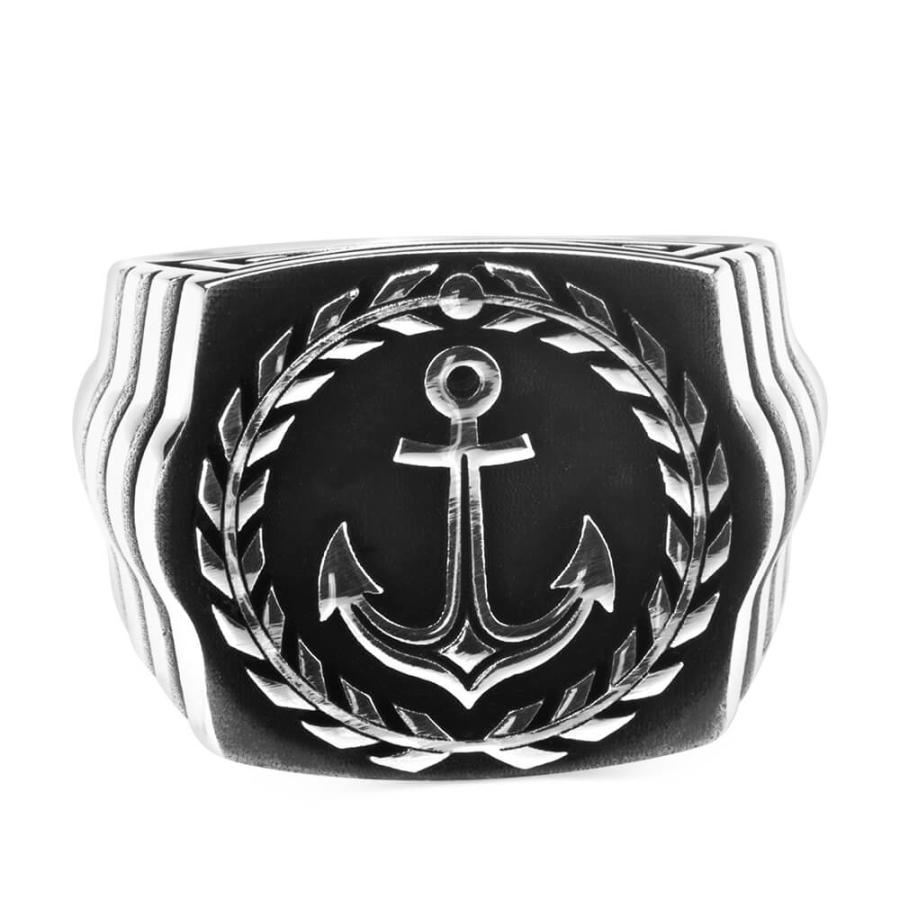 Sterling silver hot sale anchor ring