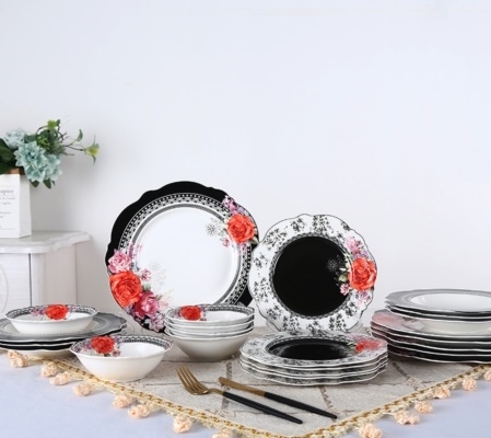 Acar Porwm9630 Porselen Yemek Takimi 24 Parca Nezirler Zuccaciye