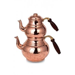 Turna Copper Classic Teapot 850ml-1800ml No. 2 Thick Hand Forged Nickel Turna1951-2 selling