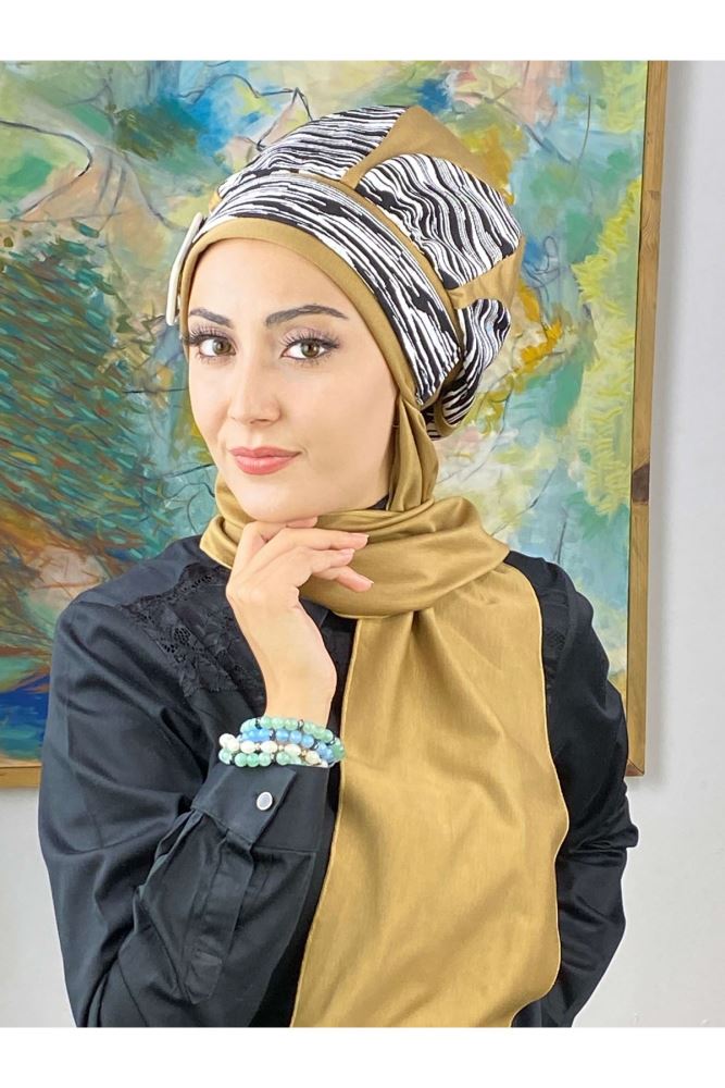 beret hat with hijab