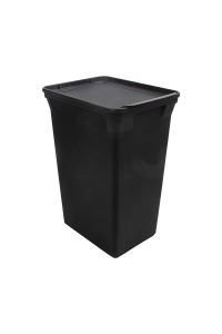 QUTU Trashbin Siyah 40 Litre Plastik Çöp Kovası