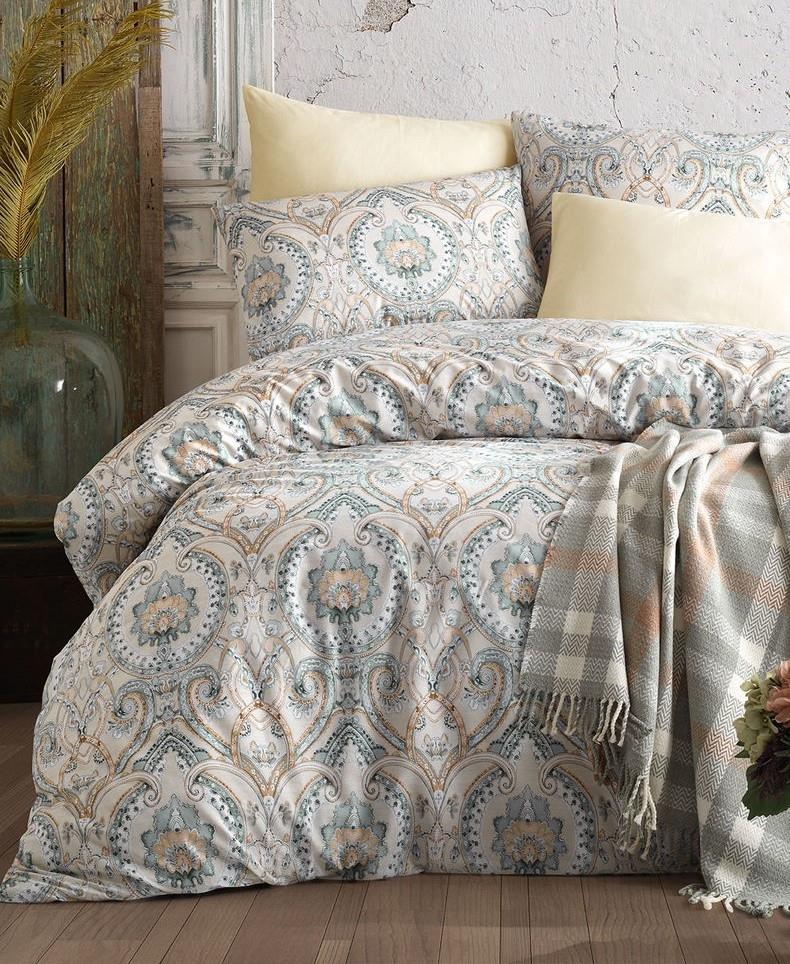 Nadinne Cift Kisilik Battaniyeli Nevresim Takimi Haki Alkapida Com