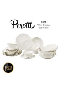 Perotti rose porselen 24 prç. yemek takımı seti