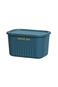 Space Saving Storage Box with Lid for Childrens Toys  10L  Navy Blue