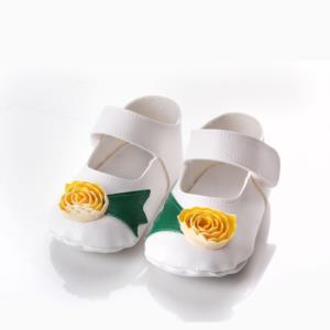 Marzen Bebek Patik Ayakkabı Beyaz-Sarı MZN 0013