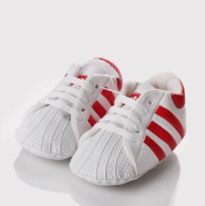 Marzen Bebek Spor Patik Ayakkabı Beyaz-Kırmızı
