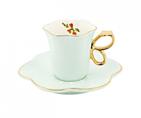 Karaca 2�li Lucca Mint Kahve Fincan Takımı