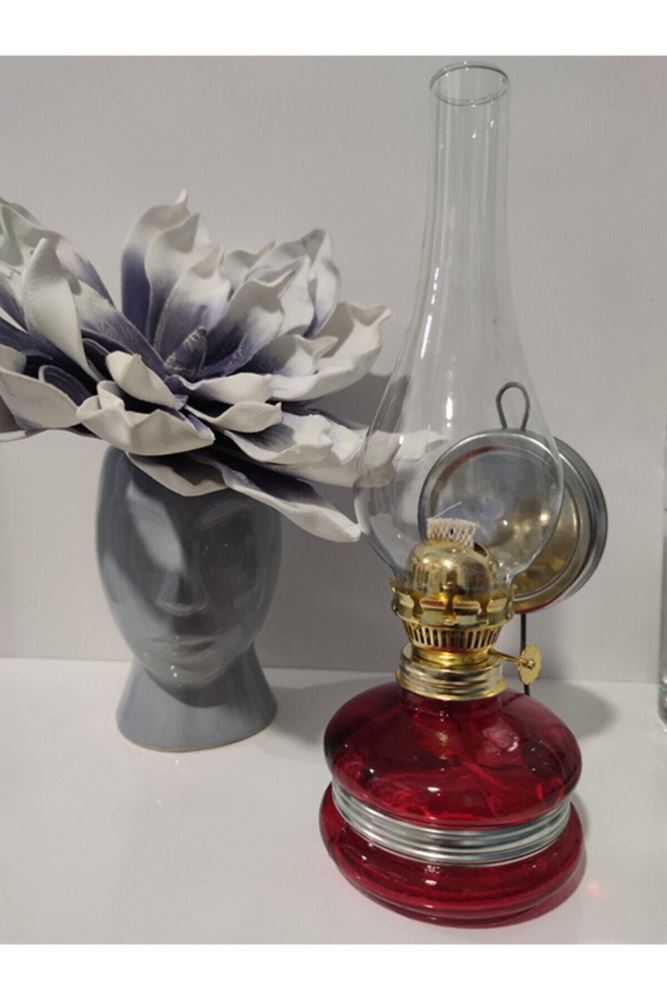 Boomex Olielamp / stallamp / stormlantaarn Party XXL rood 37 cm