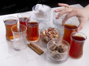 Paşabahçe Elysia Çay Bardağı ve Çerezlik Kase Seti 12 Parça