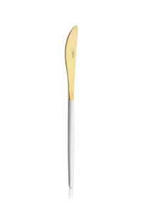 Kalben Amore White Touch Titanyum Mat Gold Renk 12 Adet Tatlı Bıçağı