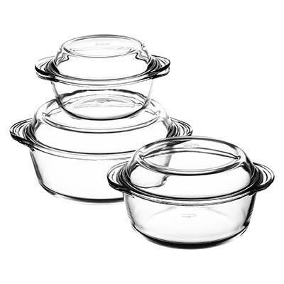 Pasabahce Borcam Casseruola Tonda Con Coperchio In Vetro 16 Cm