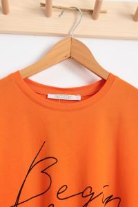 DESTNY Today Baskılı T-Shirt_Orange