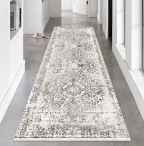 Milano Halı Dot NonSlip Carpet Runner HT340 Gray