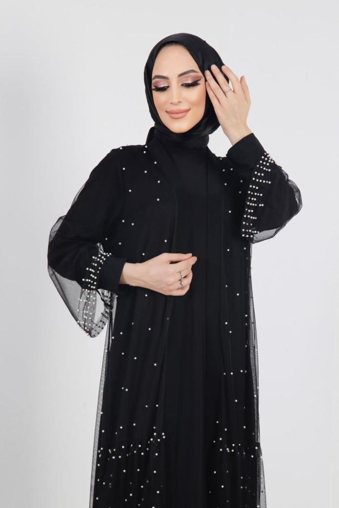 Tulle abaya hot sale