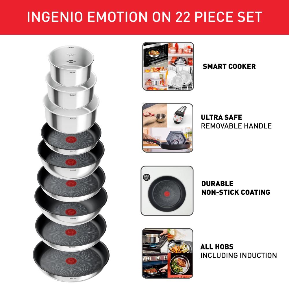 TEFAL L897SM74 Ingenio Emotion Serpenyő szett 22 részes