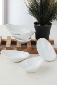 Keramika Beyaz DalgaÇerezlik / Sosluk 12 Cm 6 Adet