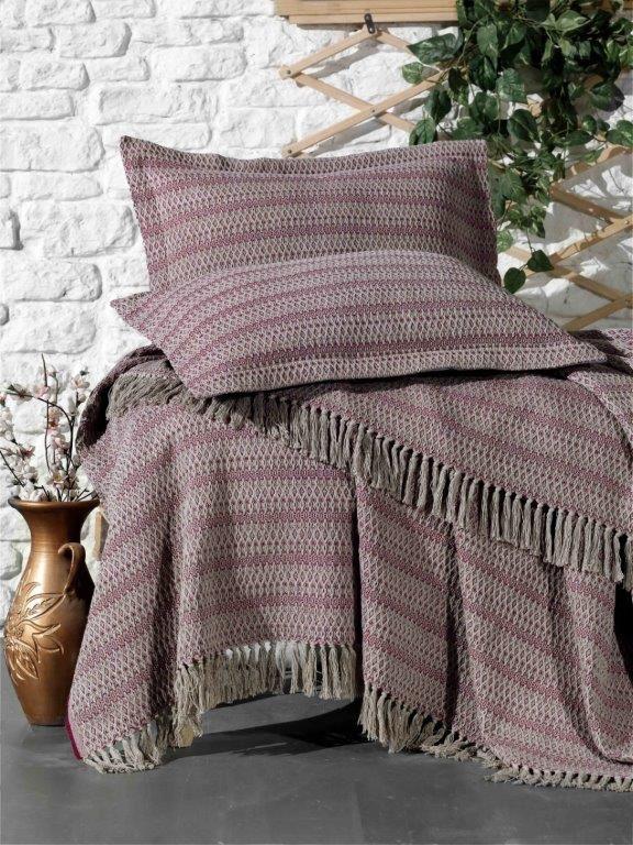 Evim Home İplik Boya Etnik 100 Pamuk Hürrem Yatak Örtüsü