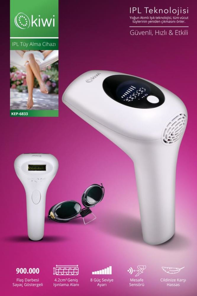 Kiwi Kep6833 Pro Ipl Laser Hair Removal KEP6833.