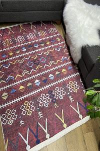 Milano Halı Halıforum New Model Modern Carpet and Runner Woven Base Washable NonSlip Carpet Silky45