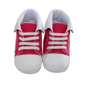 Fuşya Beyaz Kız Bebek Convers Ayakkabı